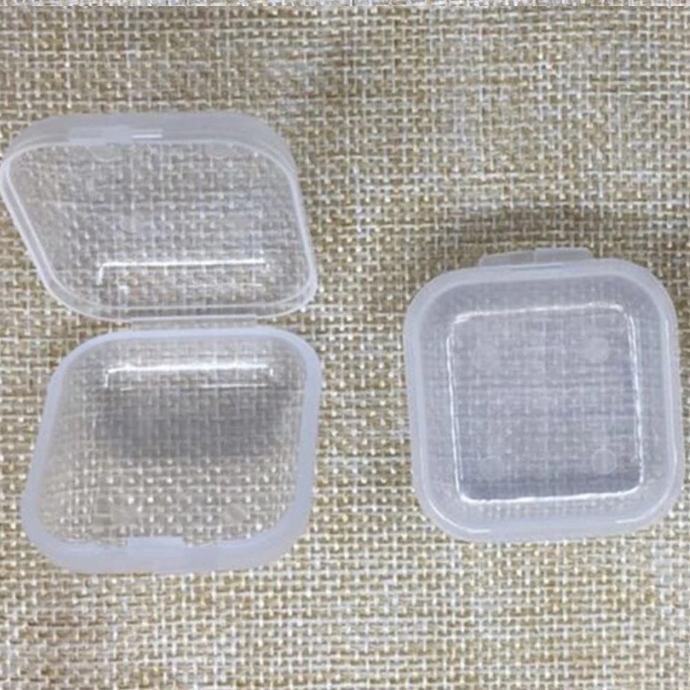 10 шт. прозрачная декоративная маленькая коробка пластиковая коробка для хранения монет для ювелирных изделий Алмазная вышивка ремесло бисерная таблетка для хранения домашних запасов