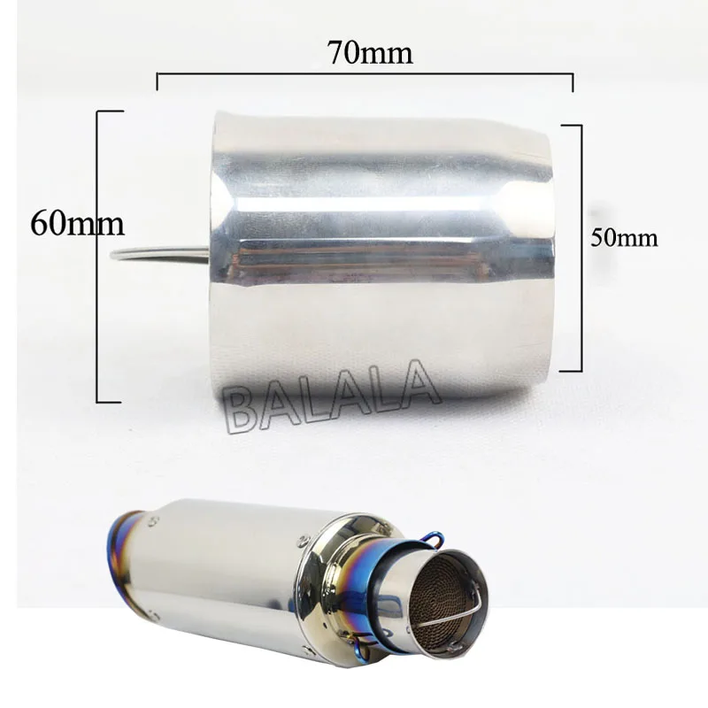 51mm 60mm Universal Motorcycle Exhaust Muffler Pipe DB Killer Moveable Silencer Noise Sound Eliminator For all moto | Автомобили и