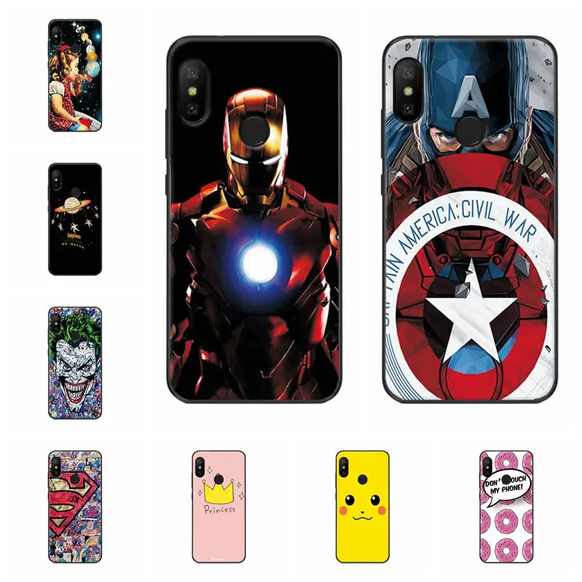 

Ample Captain America Cases Coque For Xiaomi MiA2 Lite A2Lite Soft Back Cover For Xiaomi Mi A2 Lite Fundas Phone Shell Capa