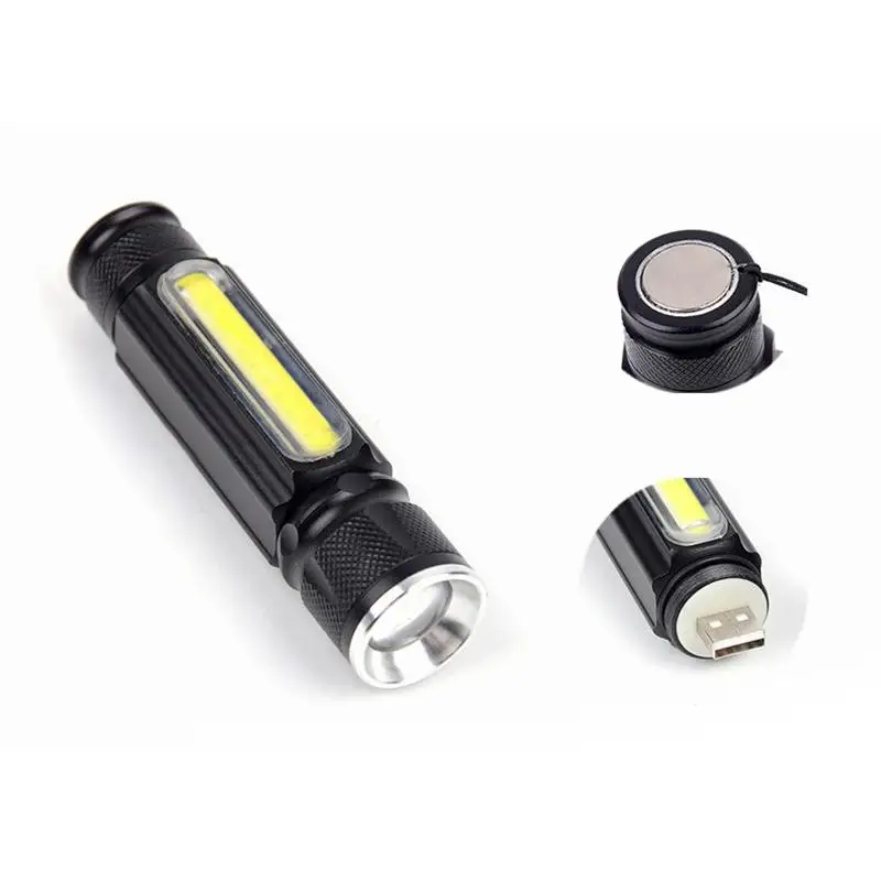 Lanternas e Lanternas lumiparty usb cob + cree Distância de Iluminação : 200-500 m