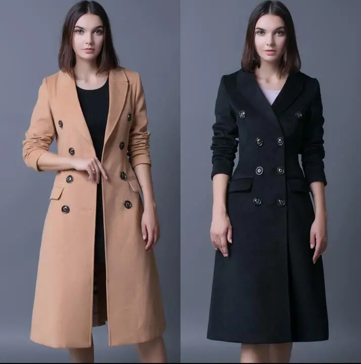 manteau laine et cachemire femme
