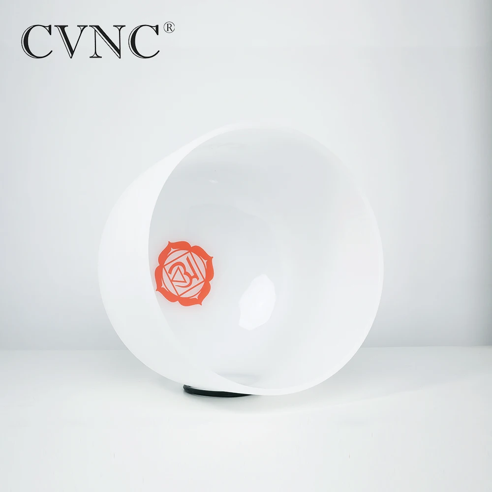 

CVNC 12 Inch C Root Red Chakra Symble Pattern Quartz Crystal Singing Bowl