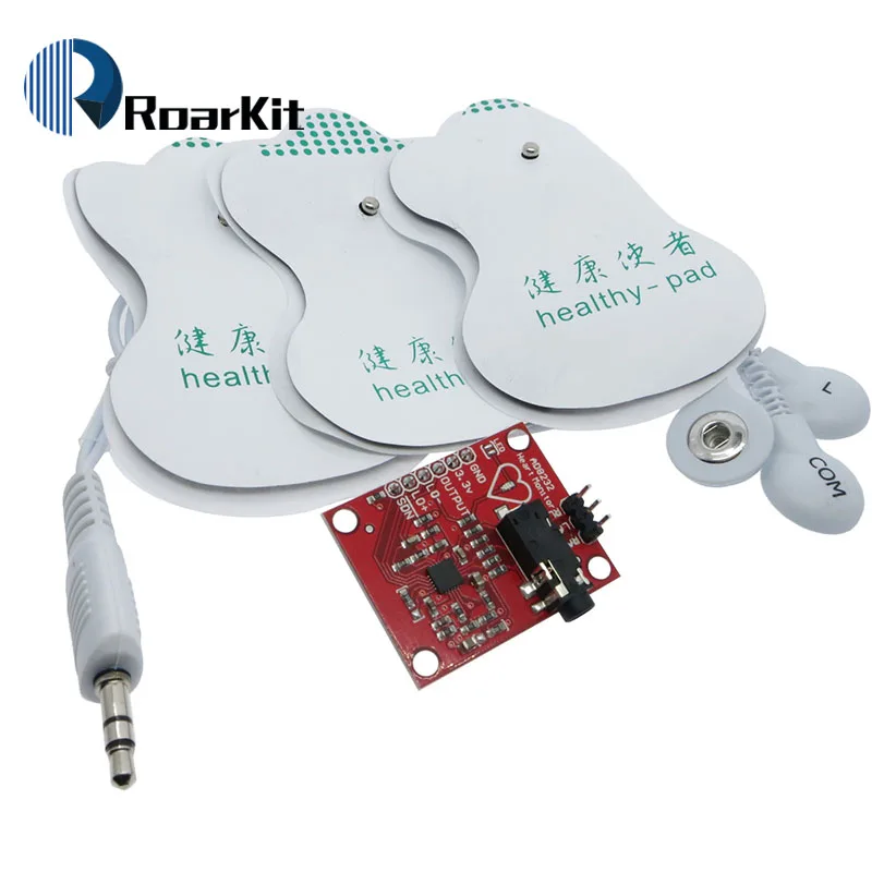 ЭКГ модуль AD8232 измерение показателей ЭКГ Пульс сердце ЭКГ мониторинг модуль датчика Комплект