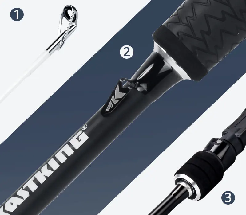KastKing Crixus карбоновое спиннинговое Литье удочка 2,08-2,28 м с супер полимерной ручкой в стиле гольфа m H MH ML мощность для джигинга