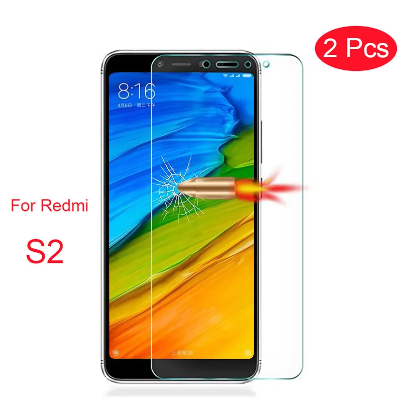 2 шт Стекло для Xiaomi Redmi S2 закаленное стекло 6 6A Pro защита экрана Edge Xiomi Y2 защитная