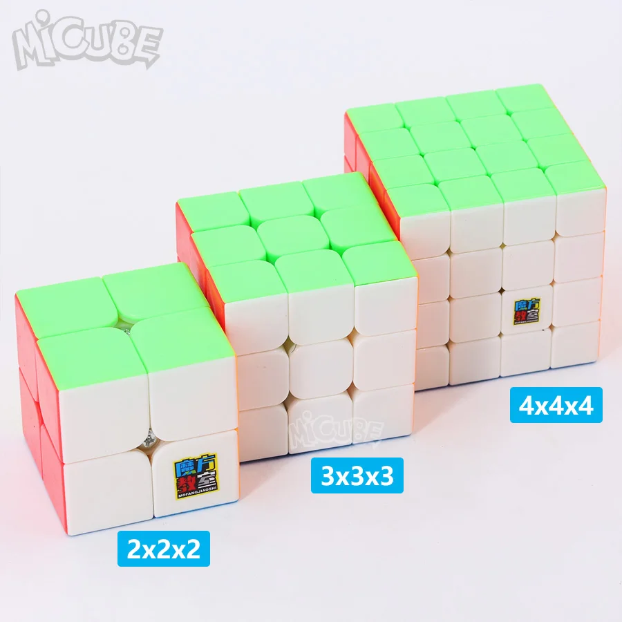 2x2 3x3 4x4 куб шт./компл. Подарочная коробка Mofangjiaoshi Magic Cube speed Puzzle игрушки без стикеров для детей подарок на день рождения мозг тизер