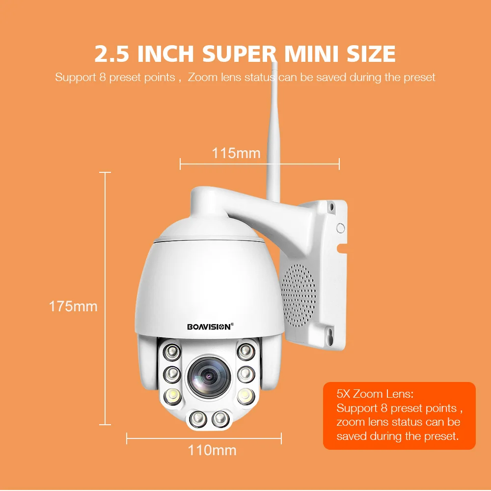 15 3MP WIFI PTZ Camera 