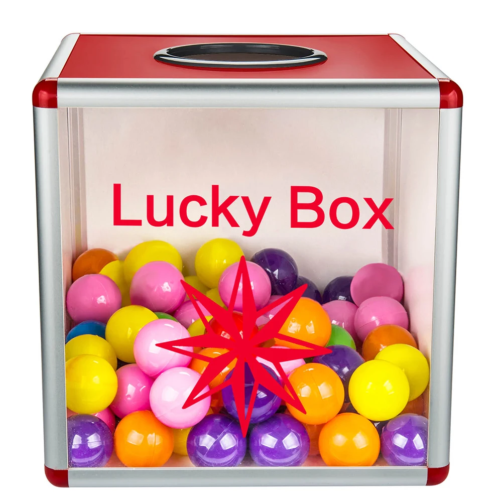 Lucky лотерейная коробка с металлическим и MDF материалом прозрачные акриловые
