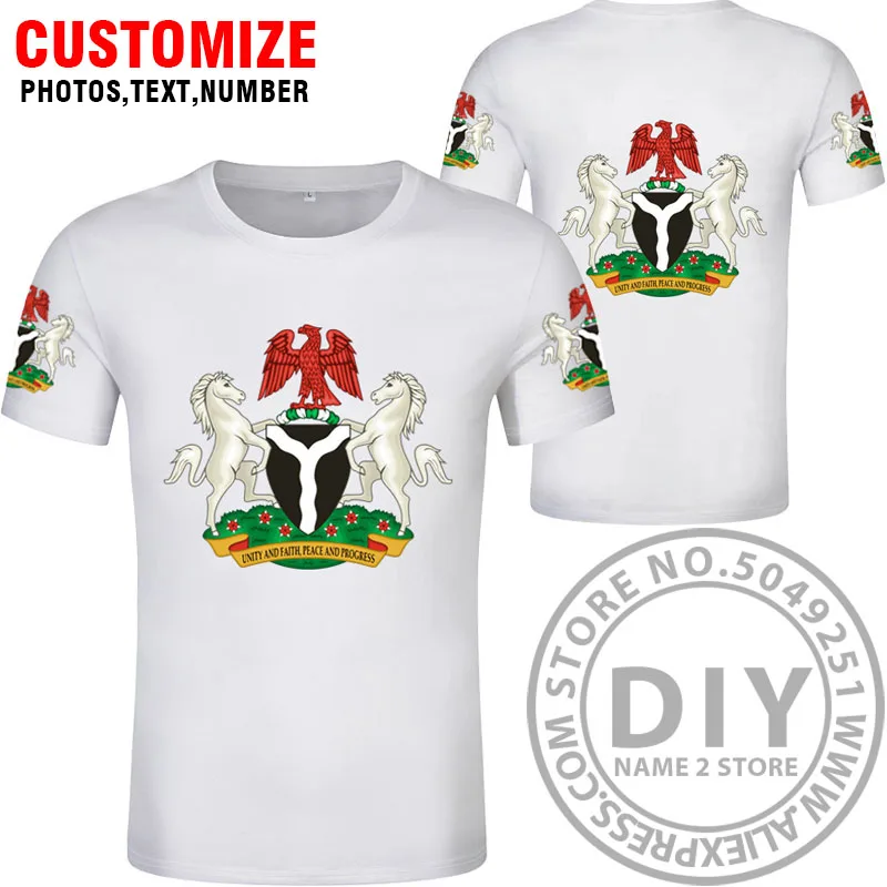 Нигерийская футболка, сделай сам,, на заказ, имя, номер nga, футболка, Национальный флаг, ng federal Республика, нигерийский колледж, текст, фото, одежда - Цвет: Style 9