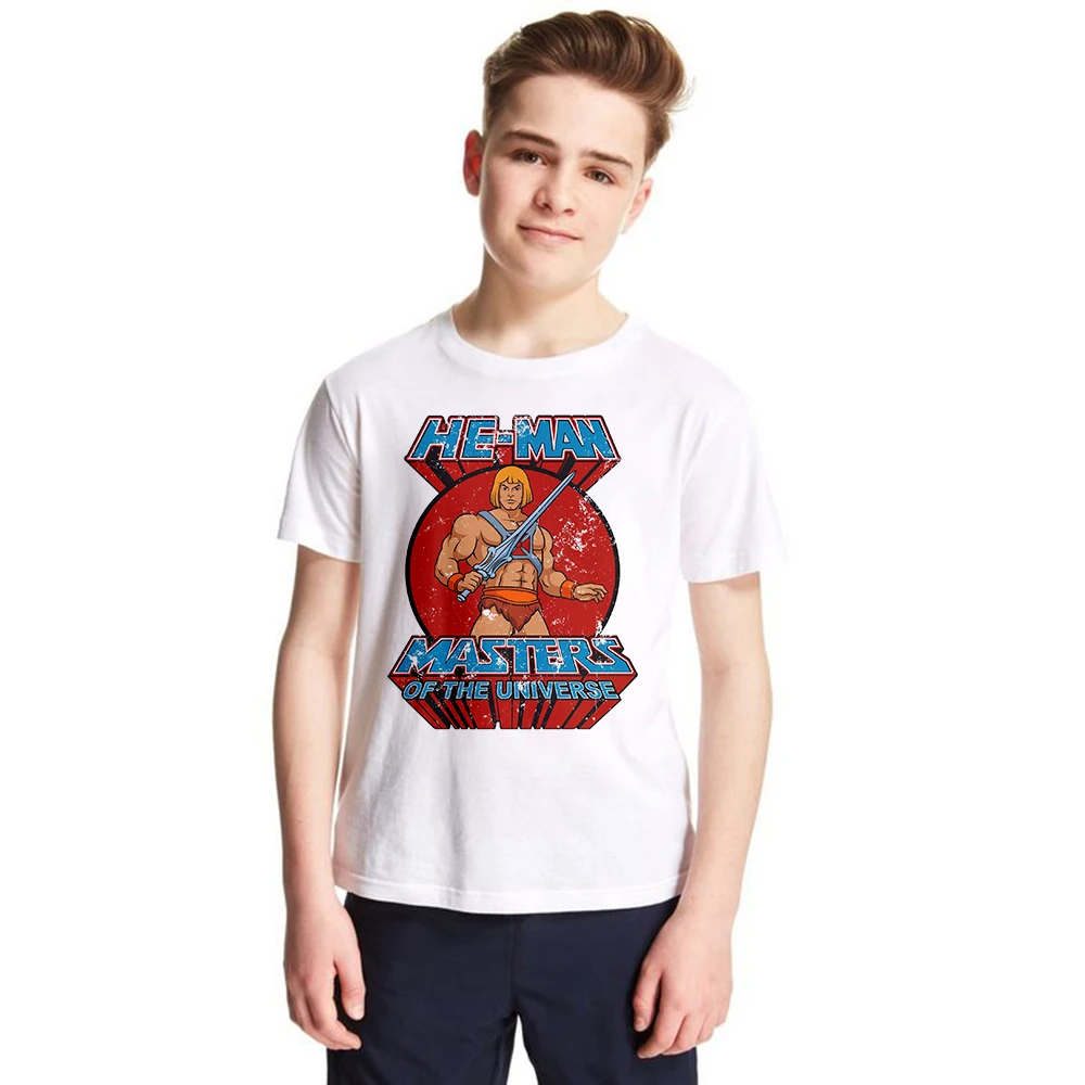 1-12Y Unisex Kids T Shirt Masters of The Universe He-Man Tshirt for Children Fashion T-shirt Boys Girls Clothes Summer Tops Tees 1-12Y Unisex Kids T Shirt Masters of The Universe He-Man Tshirt for Children Fashion T-shirt Boys Girls Clothes Summer Tops Tees