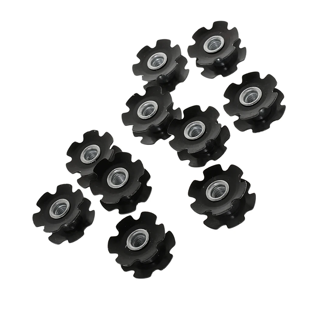 10 Pieces Headset Flanged Star Nut Washer for 1-1/8'' Mountain MTB Bike Bicycle