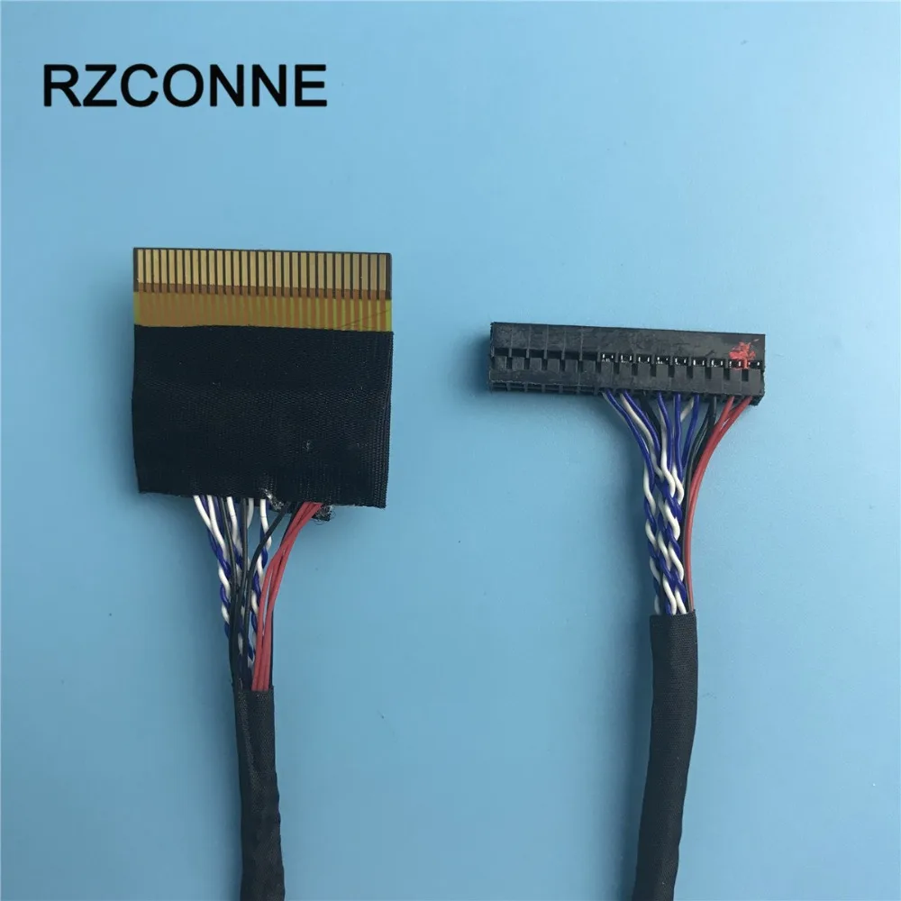 FFC поворотный кабель Dupont LVDS 30Pin 1ch 8 bit 1mm Pin шаг 400mm для LTA320AP08 T260XW04 V7|Компьютерные