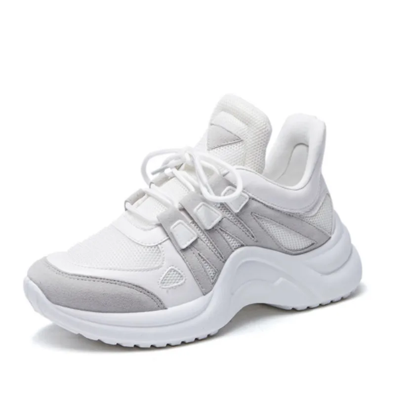 

36-43 Sneakers For Women Large Size 2019 Spring Sneakers Women Mesh Breathable Shoes