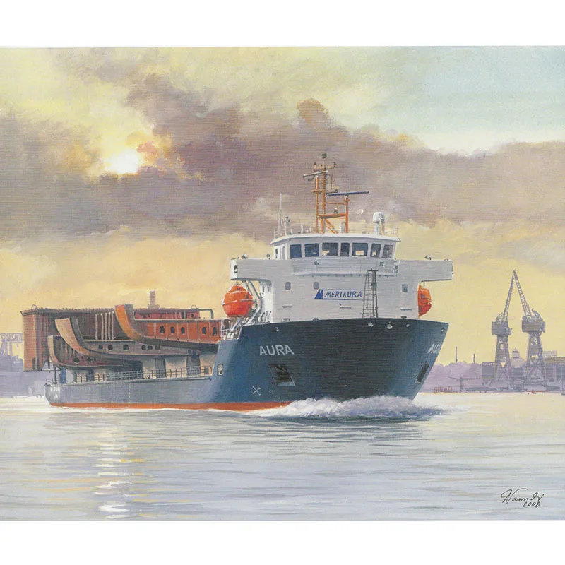 

1:250 paper model Aura Ship Boat Papercraft Assemble Hand Work Puzzle Game DIY Kids Toy