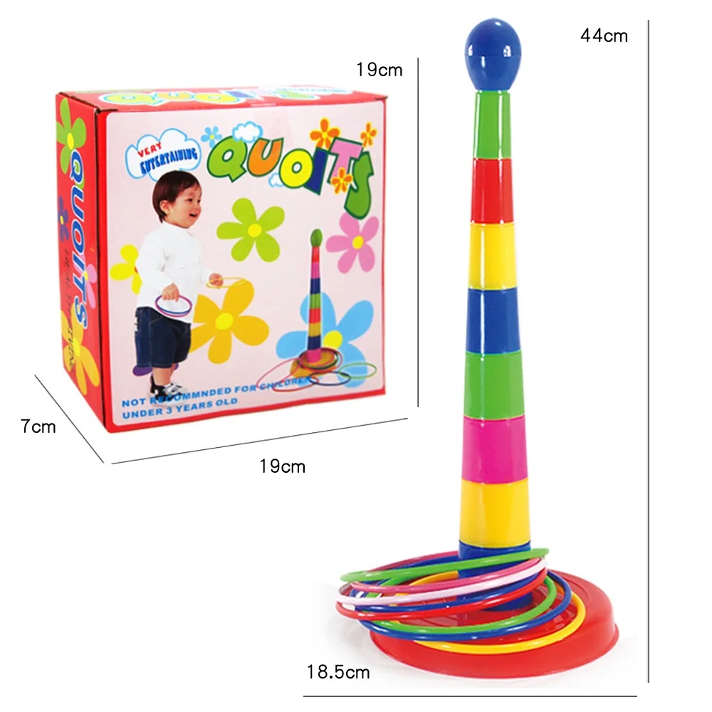 Детские игрушки для улицы, садовые игры, веселые метательные кольца, набор для родителей и детей, интерактивные семейные вечерние игрушки для детей