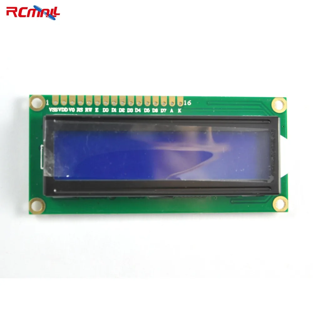 

RCmall 1602 LCD Display Module with Blue Backlight 51 Learning Board Supporting LCD1602 16x2 LCD for Arduino FZ0037