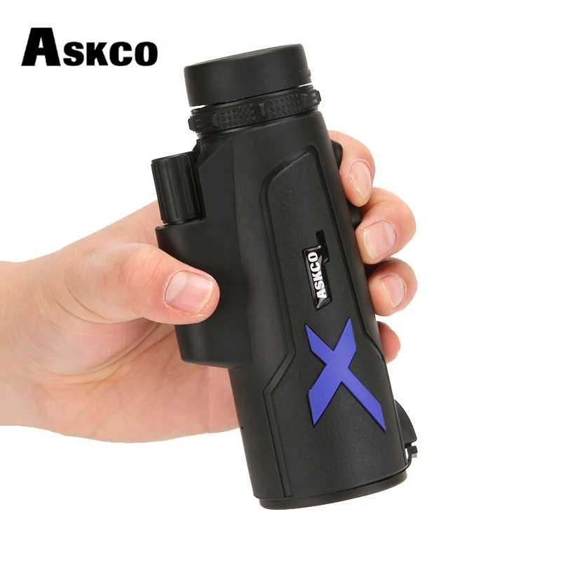 Отлично Askco 20x50 монокулярный телескоп Bak4 Призма Оптика Открытый Кемпинг Охота бинокль наблюдение за птицами путешествия телескоп