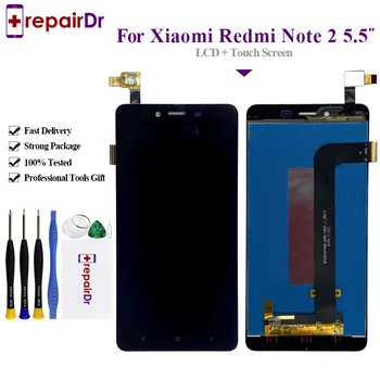 

5Pcs/Lot 5.5" Display For Xiaomi Redmi Note 2 LCD Touch Screen Digitizer Assembly For Xiaomi Redmi Note 2 LCD Screen Replacement