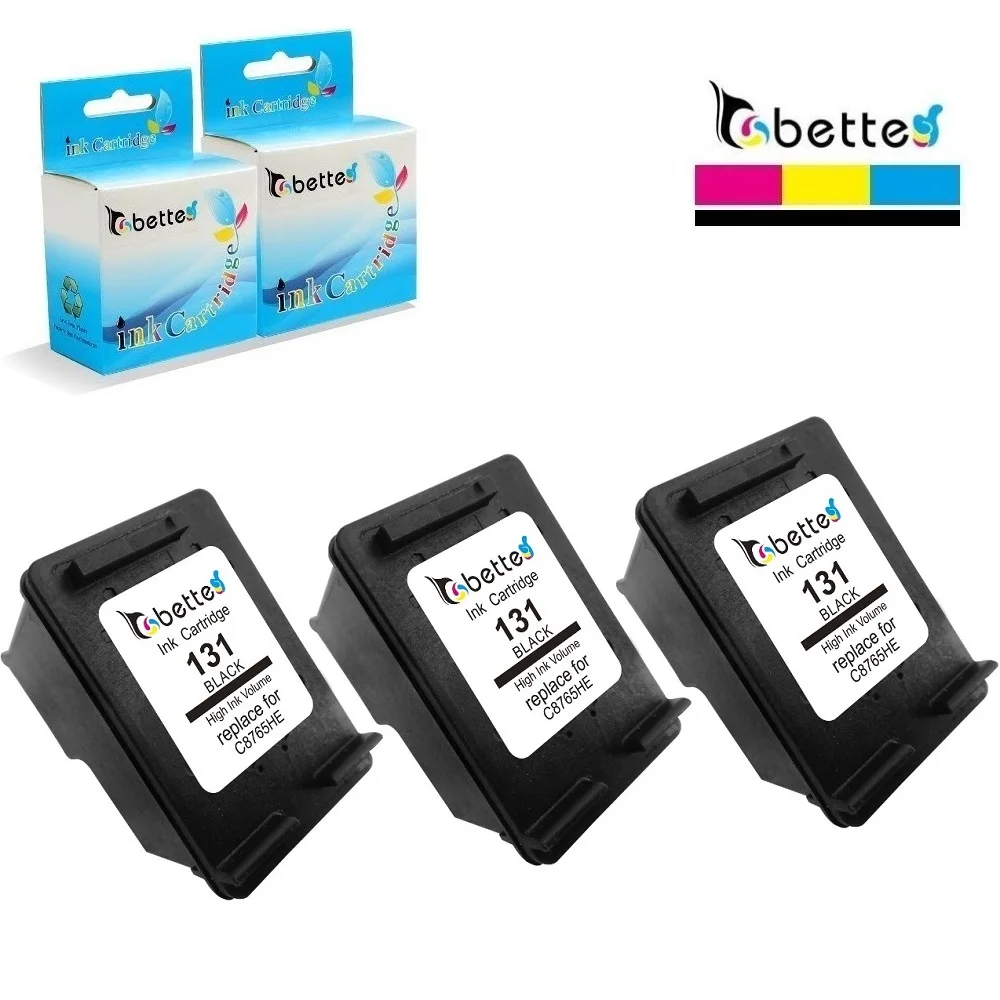 

3PK,Bette Ink Printer Cartridges Replacement for HP 131 hp131 C8765HE Photosmart C3100 C3110 C3125 C3135 C3140 C3150 C3170 C3173