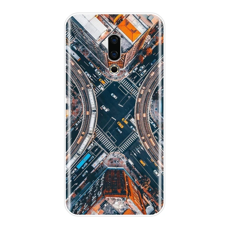 Чехол для Meizu Pro 6 7 Plus U10 U20 мягкий силиконовый чехол накладка с изображением города