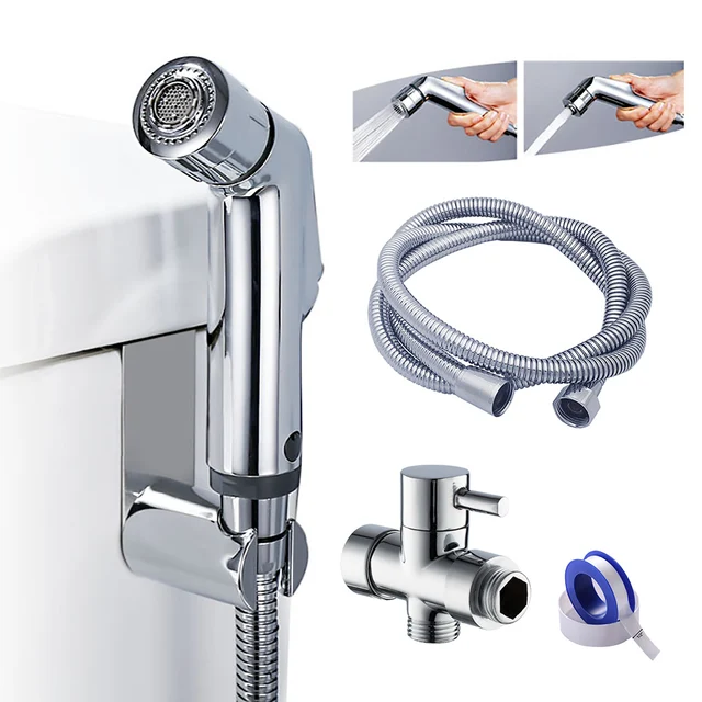 Toilet Handheld Shattaf Bidet Sprayer Shower Head Accessories Shower