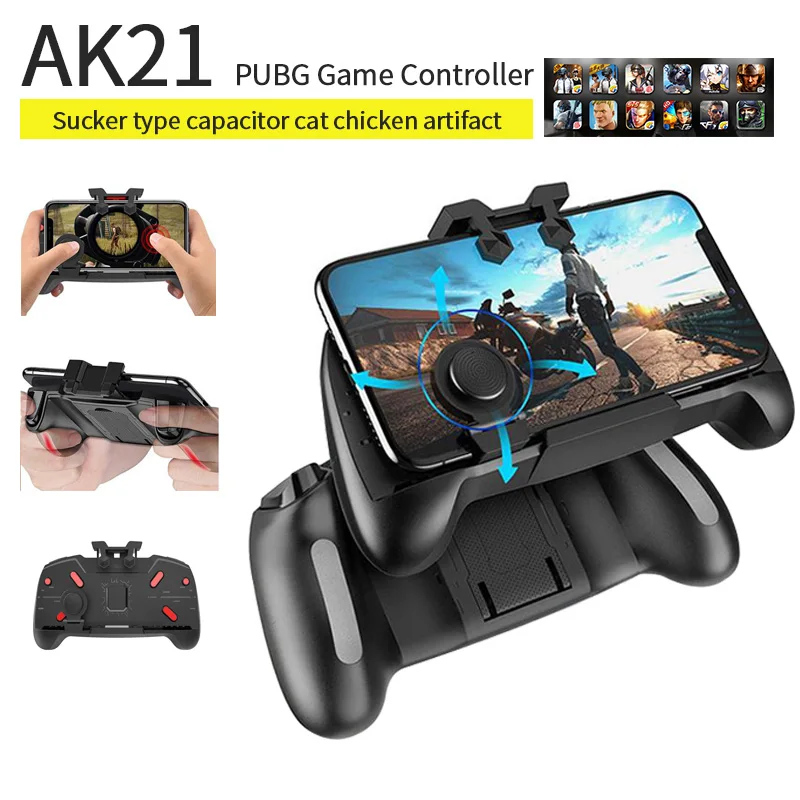 

AK21 PUBG Gaming Joystick Gamepad Mobile Phone Game Trigger Fire Button L1R1 Shooter Controller for Iphone Andriod IOS