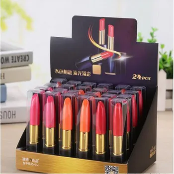 

2pc Cute Kawaii Stretch Lipstick Creative Black Ink Pen 0.38mm Student Writing Stationery School Office Supplies