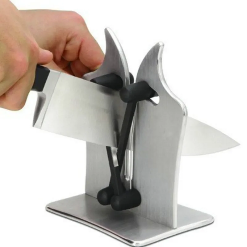 

Home Sharpener Creative Fast Diamond Sharpening Stone with Seat Sharpening Professional Sharpener ceramic kitchen knife Tools
