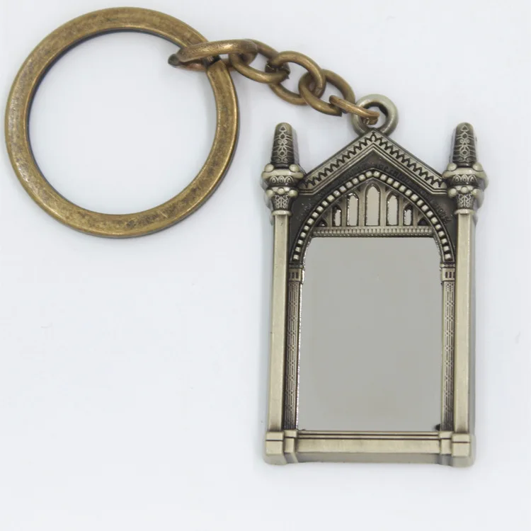 

Mirror Of Erised Pendant Keychain Necklace HP Hogwarts Cpsplay Accessories Halloween Christmas New Year Gift
