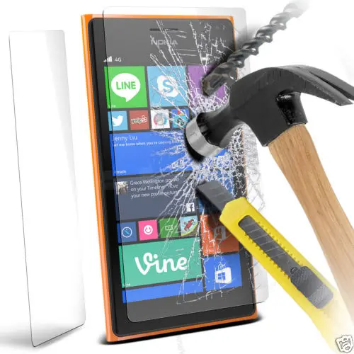 High Quality Ultra-thin 9H 0.3mm Premium Tempered Glass Screen Protector For Nokia Lumia 730/735 | Мобильные телефоны и