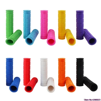 

2020 New Cycling Mountain Bicycle Scooter Bike Handle Bar Rubber Soft End Grip 10 Colors for choose