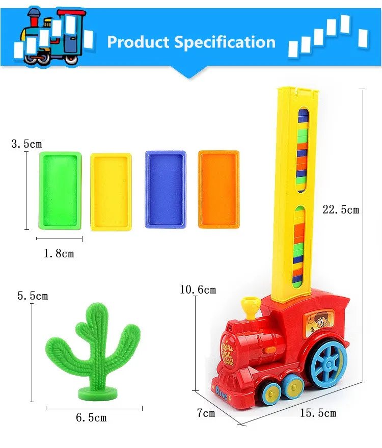 Развивающие строительные блоки DIY игрушка подарок поставить домино игра игрушка набор автоматическое размещение домино поезд автомобиль с светильник звук