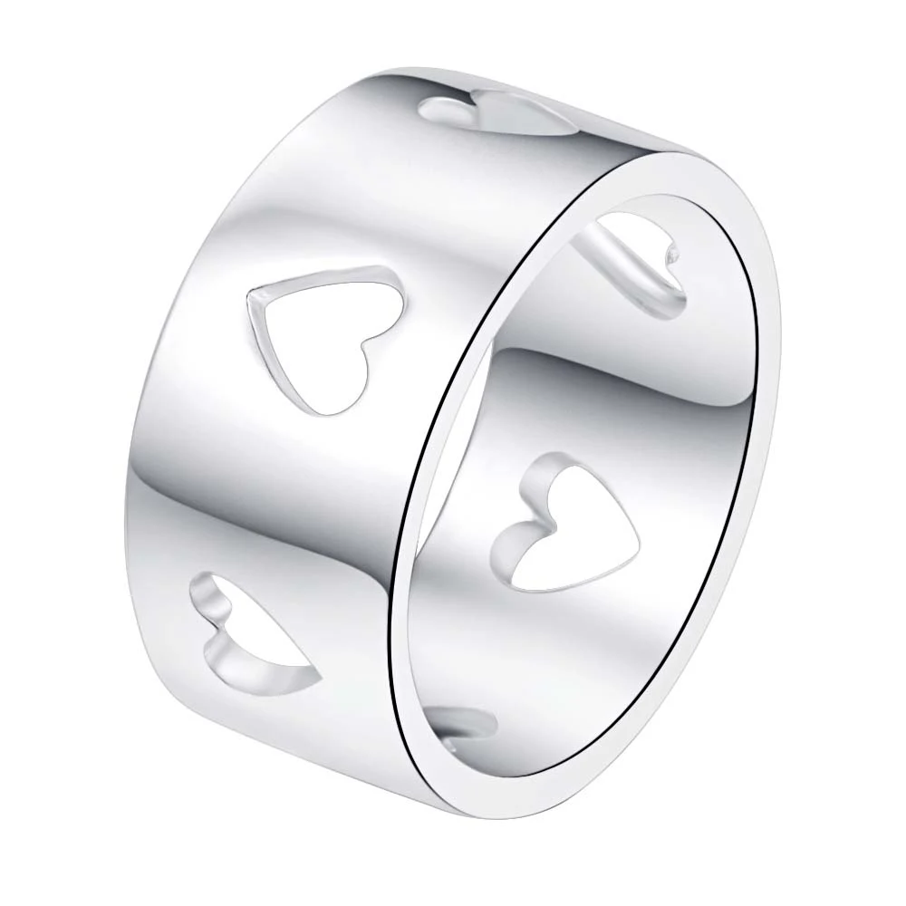 

love heart shiny decent Silver plated Ring Fashion Jewerly Ring Women&Men , /VGAVZDOQ YHXIZEQC