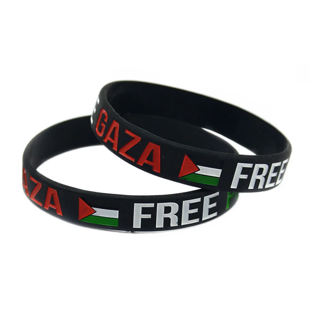 OBH 1 шт. браслет из силиконовой резины с флагом свободной Палестины в Газе|bracelet