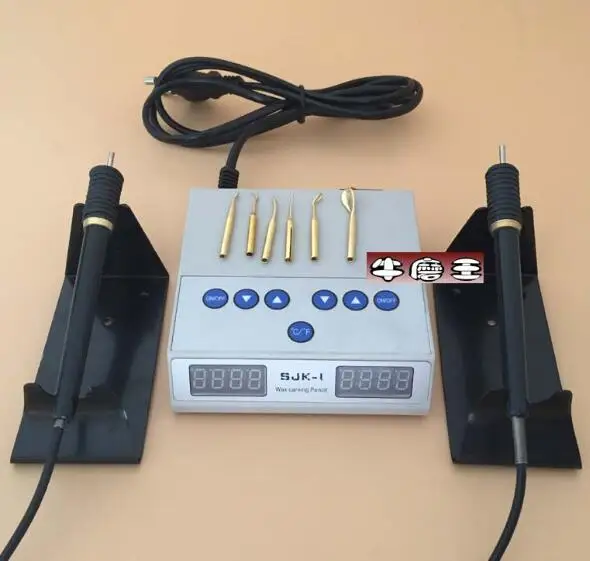 Dental Electric Waxer Carving knife Machine Double Pen 6 Wax Tip Pot jewelry tools цена Dental Electric Waxer Carving knife Machine Double Pen 6 Wax Tip Pot jewelry tools цены онлайн