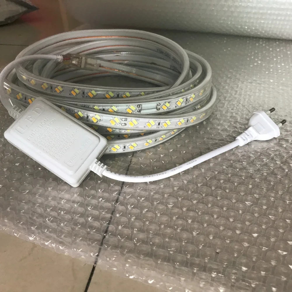 Светодиодная лента CCT холодный белый и теплый 120 светодиодный s/m 220 В 5730 цветовая