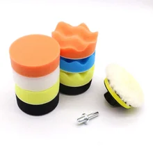 11 шт. Полировальный Набор Для Полировки Автомобиля полировальные инструменты буфера с адаптером для дрели набор шлифовальных материалов для автомобиля