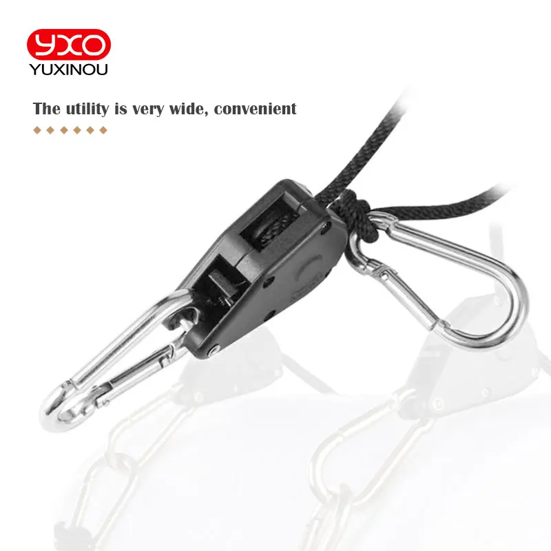 LED Grow light Adjustable 1/8inch Lanyard Hanging Rope Ratchet For Tent Fan Grow Plant Lamp Pulley Rope Pulley Lifting Ho