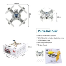 Mini Drone with Camera Cheerson CX-10W RC Quadcopter 6-Axis Gyro Headless Mode WIFI FPV Real-Time Camera Remote Control Copters