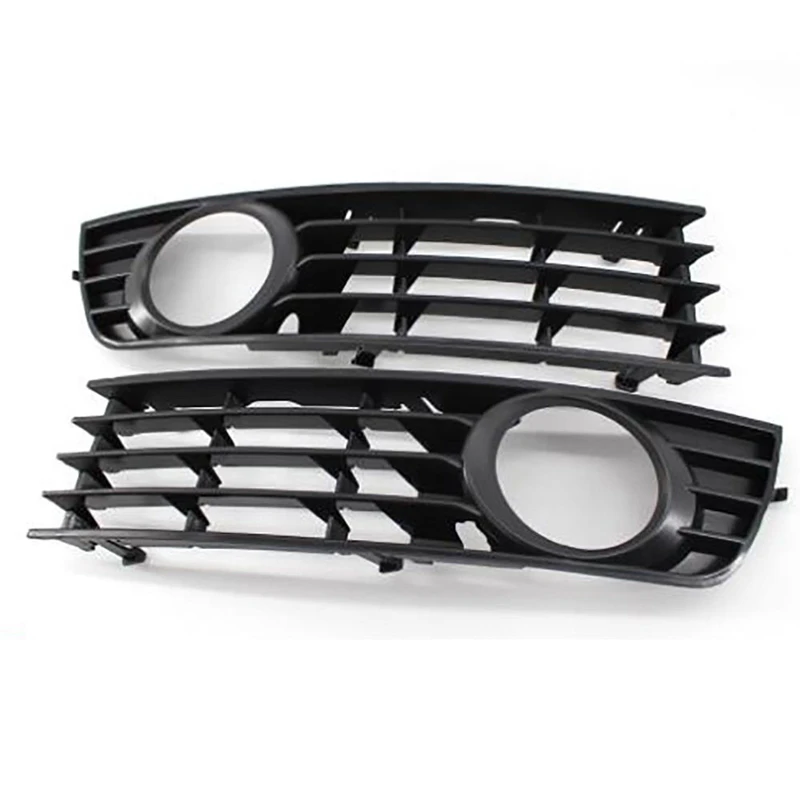 

Car Front Bumper Lower Side Fog Light Grille Grill Fit For 2002-2005 Audi A4 B6 Sedan L & R Set