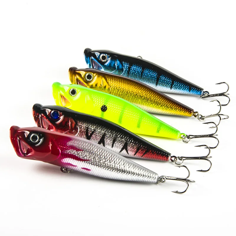 font b Floating b font Wobble Plastic Popper font b Fishing b font Lure 9CM