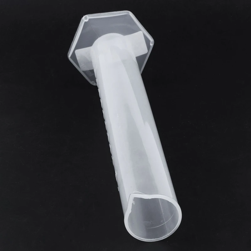 250 мл прозрачный белый пластиковый градуированный цилиндр для измерения жидкости для лабораторного набора и химического набора