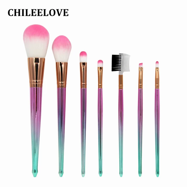 Special Price CHILEELOVE 7 Piece New Base Pro Mermaid Makeup Brushes Accessories Kit For Foundation Eyeshadow Highlight Cosmetic Tool Special Price CHILEELOVE 7 Piece New Base Pro Mermaid Makeup Brushes Accessories Kit For Foundation Eyeshadow Highlight Cosmetic Tool