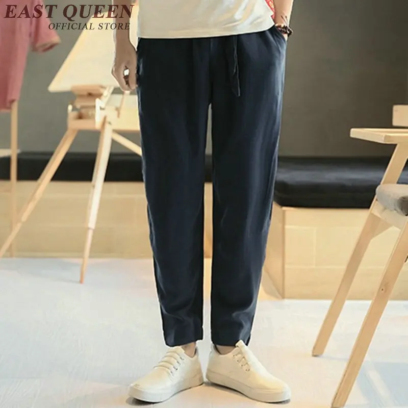 Мужские льняные брюки мужские кунг фу традиционная китайская одежда для мужчин