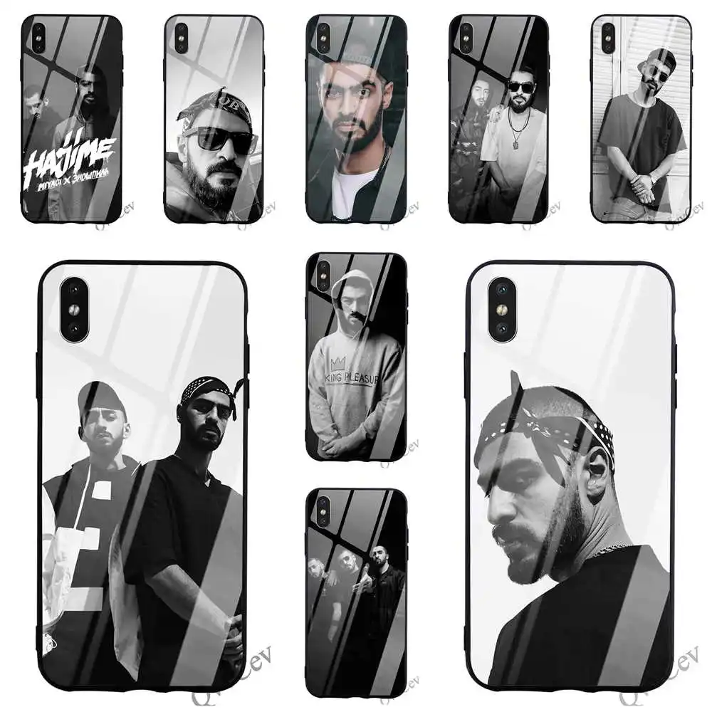

Hybrid Miyagi & Endshpiel Tempered Glass Phone Cover for iPhone 5 Case XR X 7 8 Plus 6 6S 5S SE Xs Max Covers