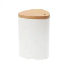 1 шт. держатель зубочистки Настольный Простой пластиковый контейнер-диспенсер зубочистки банка с бамбуковой крышкой для отеля дома ресторана