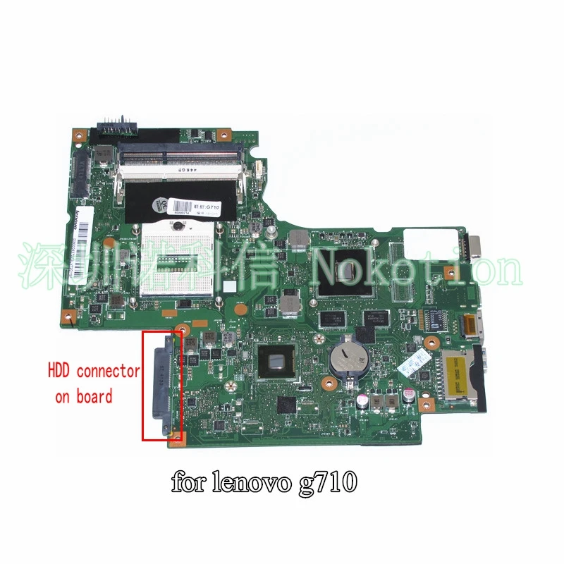 Материнская плата NOKOTION пельмбо2 0090004372 для ноутбука lenovo G710 материнская NVIDIA 820M Graphics