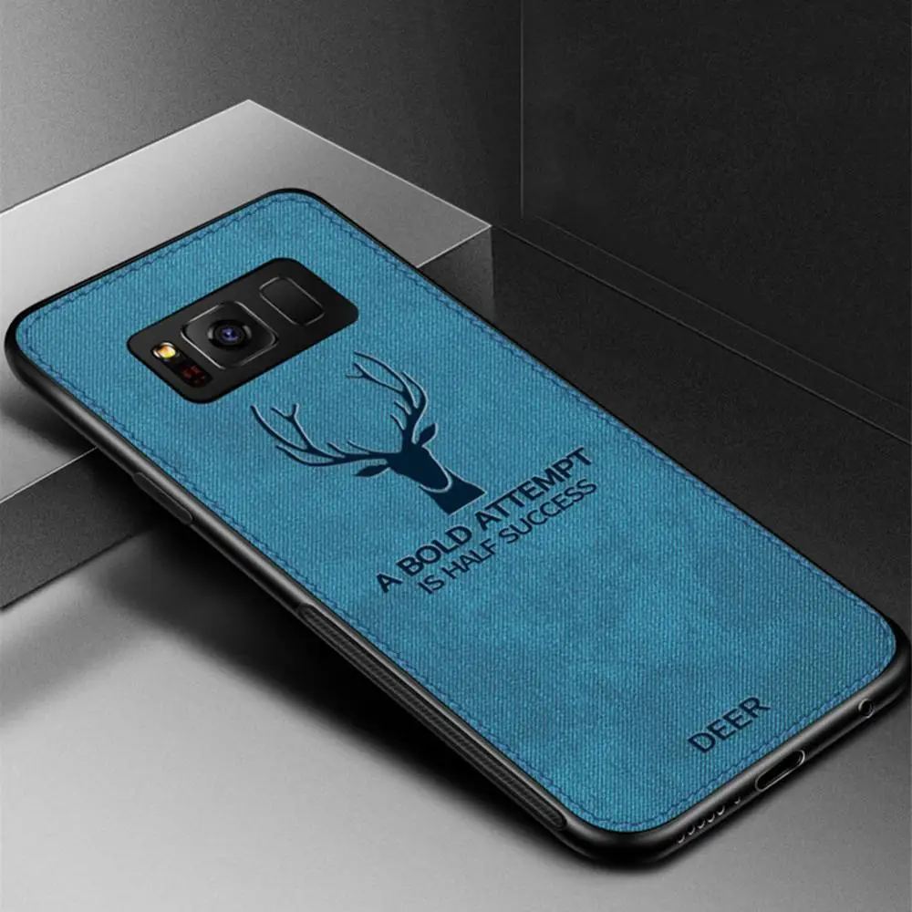 

Cloth Fabric Deer Case for Samsung Galaxy S10+ S10e Soft Silicone Back Shockproof Cover for Samsung S10 Plus S10e Shell Capa