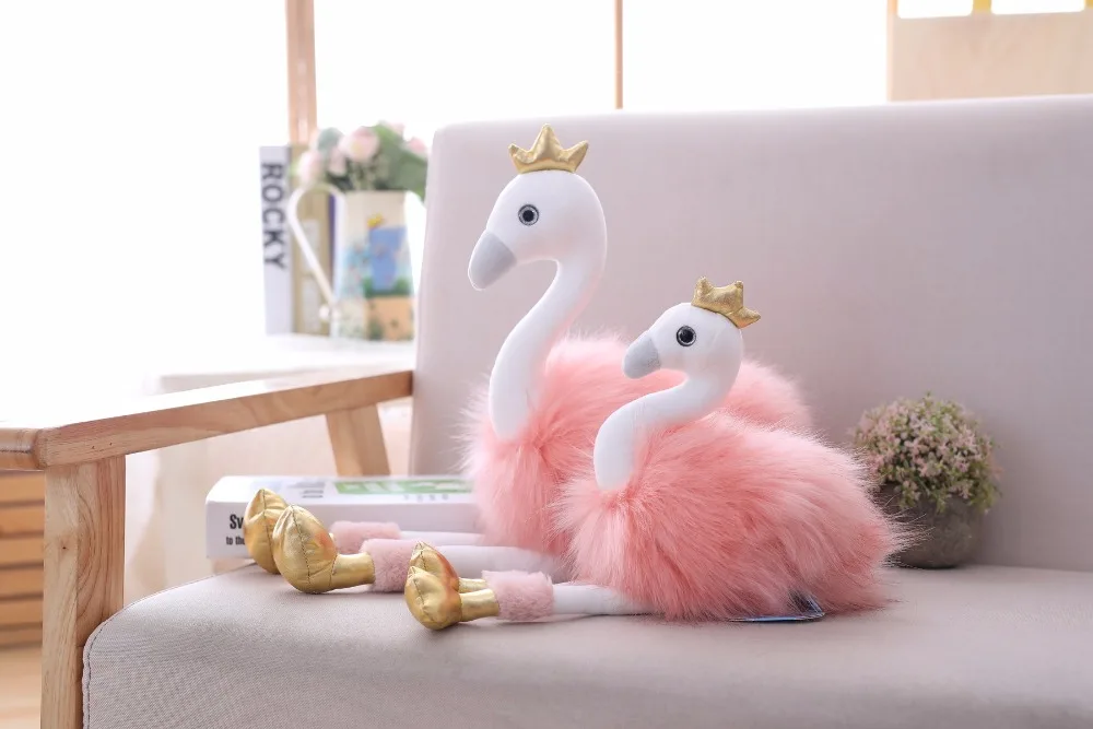 20 см/30 см милый Фламинго плюшевый бутик обычные мягкие животные детские плюшевые игрушки пары подарки на день рождения украшения для дома