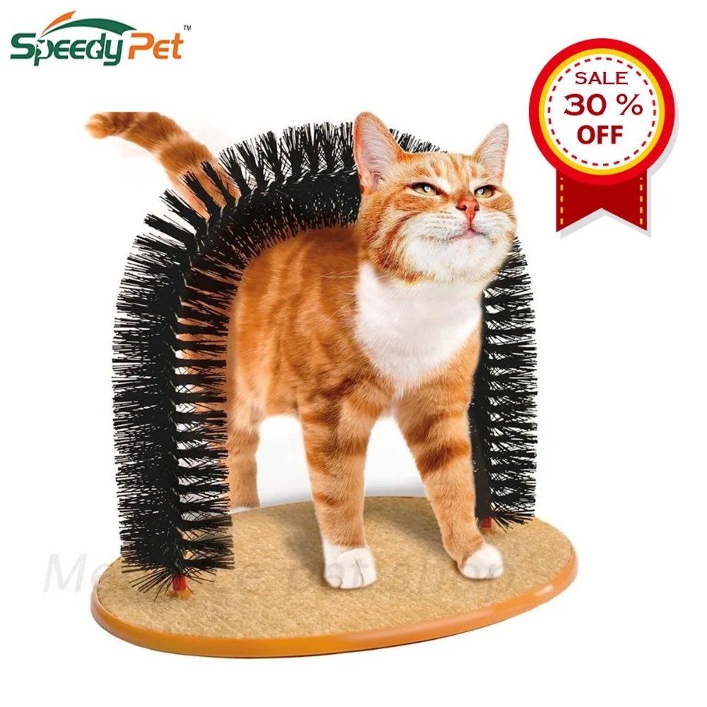 Cat Arch Self Groomer Massager Toy Pet Puppy Cat Scratcher Toys